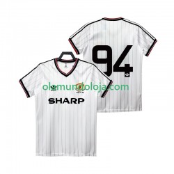 Camisola Manchester United 94 1983 1984 Retro Homem Equipamento Segundo Manga Curta